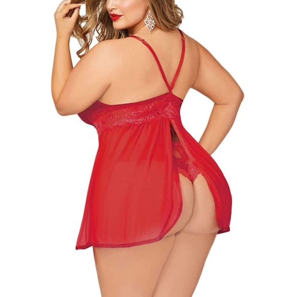 Unique Lingerie Lace Babydoll Sleepwear - Picture 2 of 5